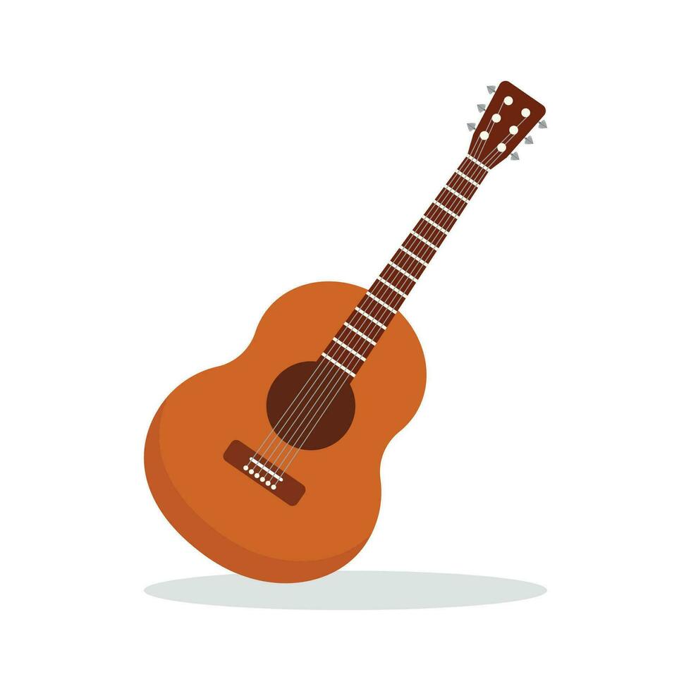 isoliert Vektor Illustration Grafik von ein Gitarre