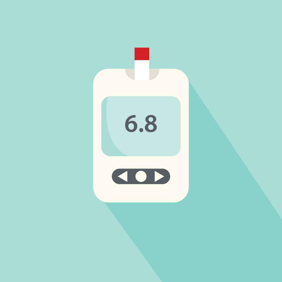 Vektor Illustration von ein Glukometer Blut Glucose Zucker Monitor