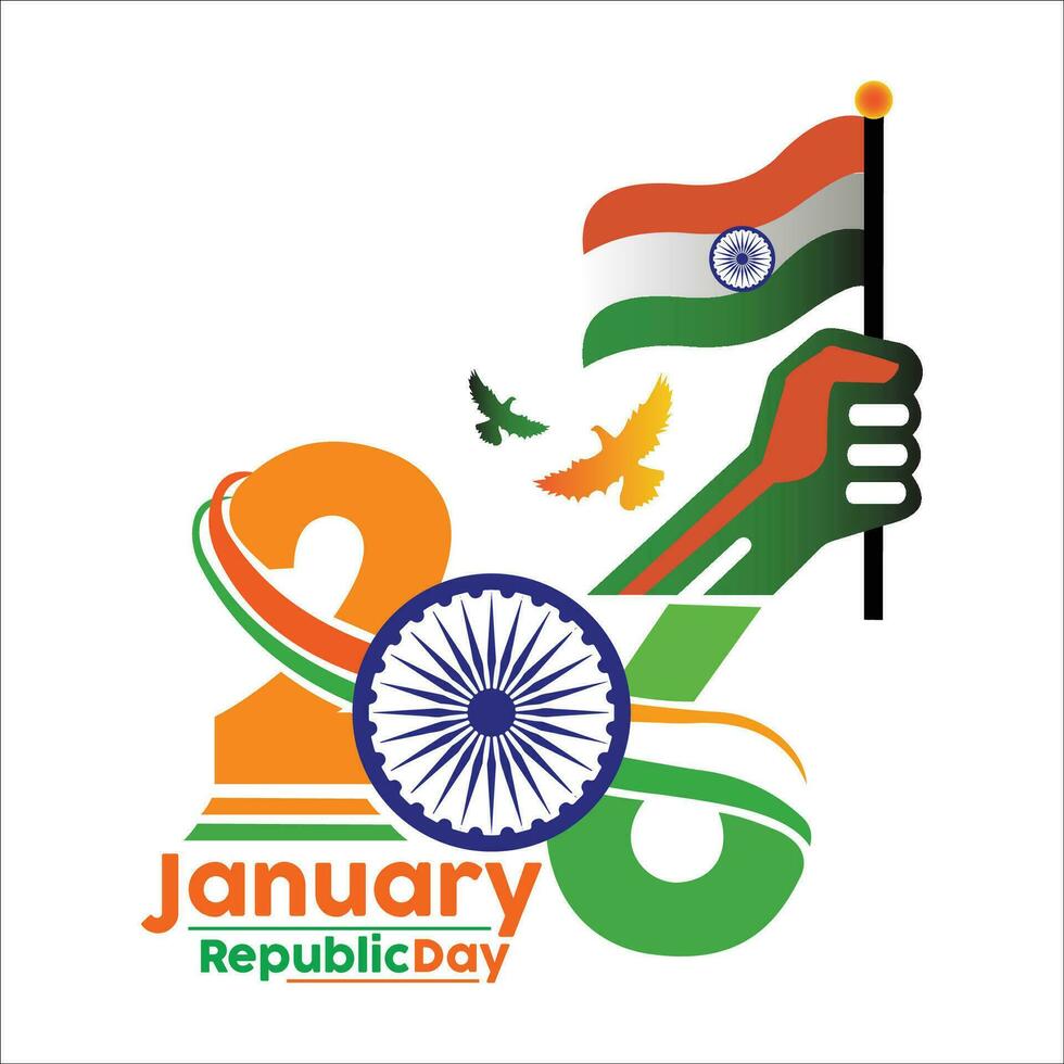 indischer republiktag 26. januar hintergrund vektor