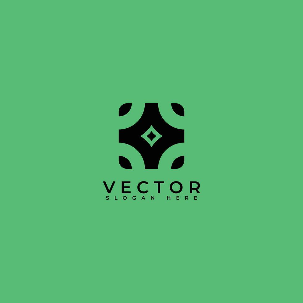 Vektor Muster Logo. Blume Logo Symbol