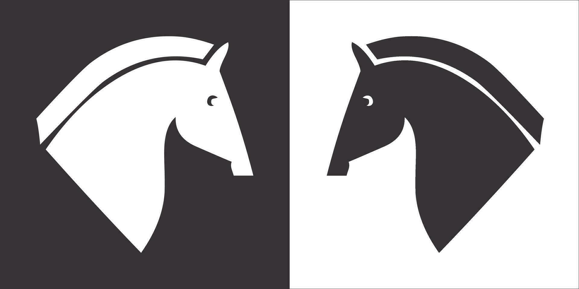 Illustration Vektor Grafik von Pferd Kopf Symbol