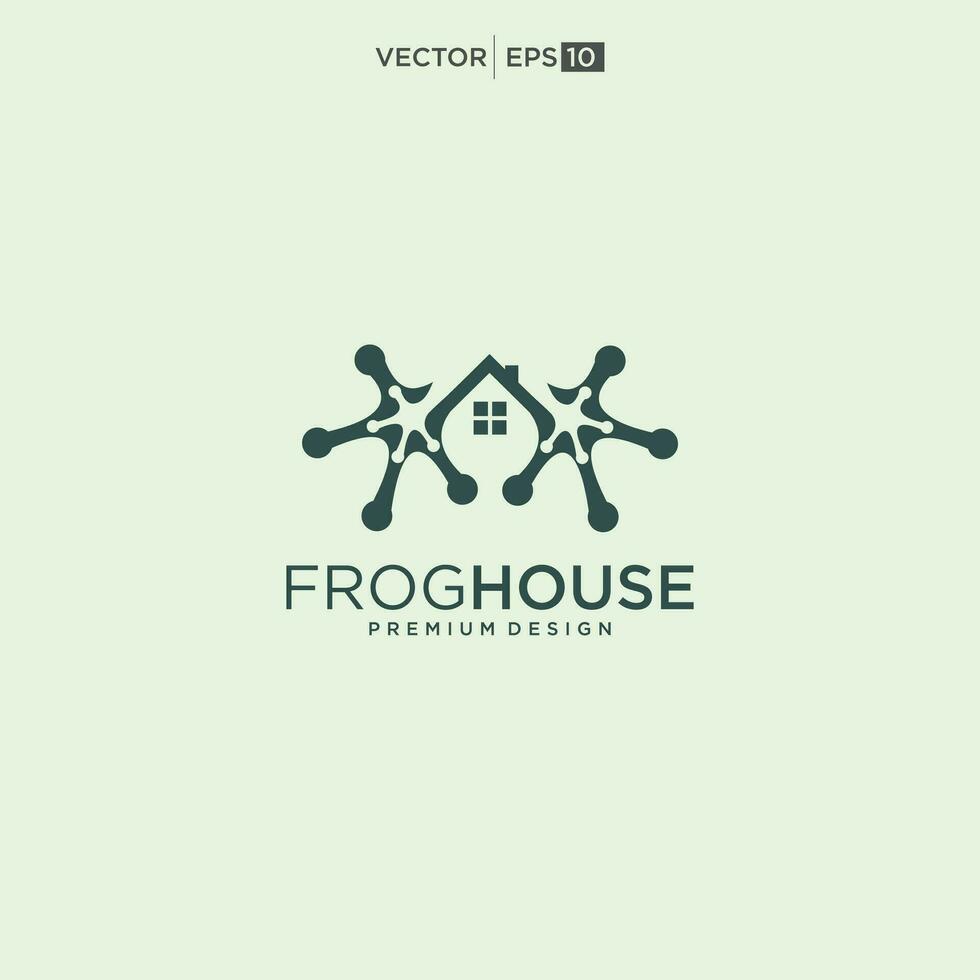Frosch Logo Design Konzept. einfach Frosch Silhouette Logo Vektor Vorlage.