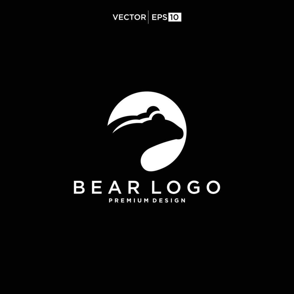 Björn logotyp djur- vektor design grafisk illustration