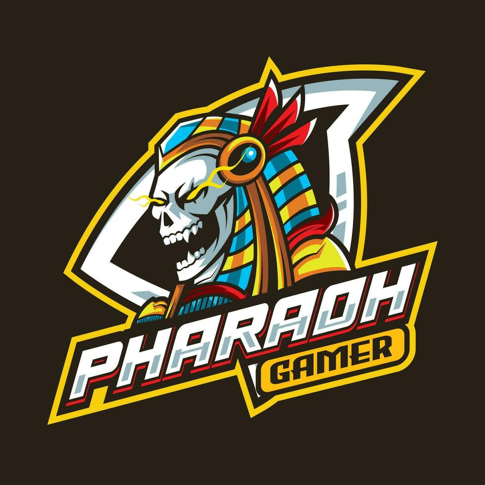 Pharao Vektor Maskottchen Logo