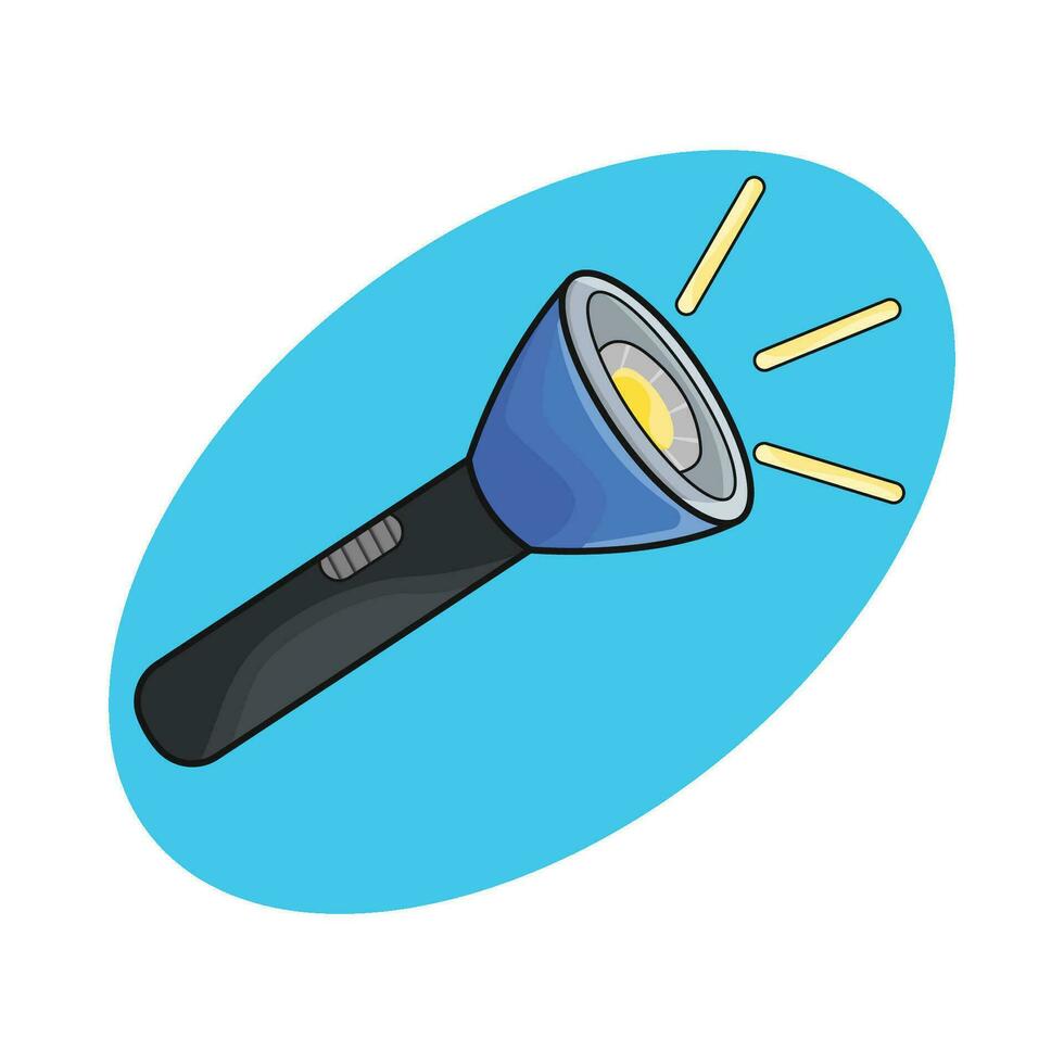 Illustration von Taschenlampe vektor
