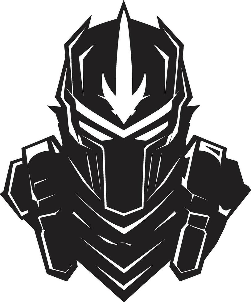 warriorwatch arméman maskot vektor ikon bataljonsmärke vektoriserad maskot symbol