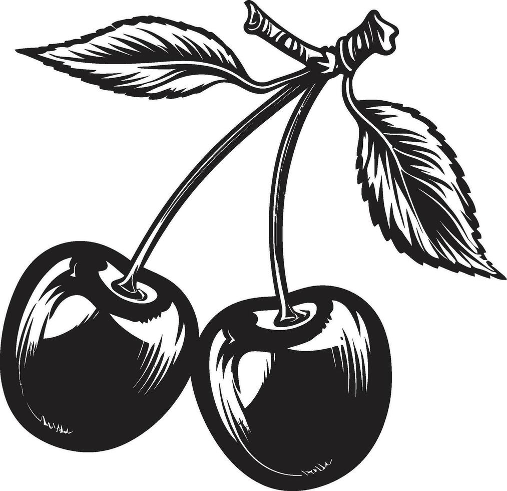 cherrycharmcraft precision körsbär symbolisering redfruitsplash elegant vektor körsbär ikon