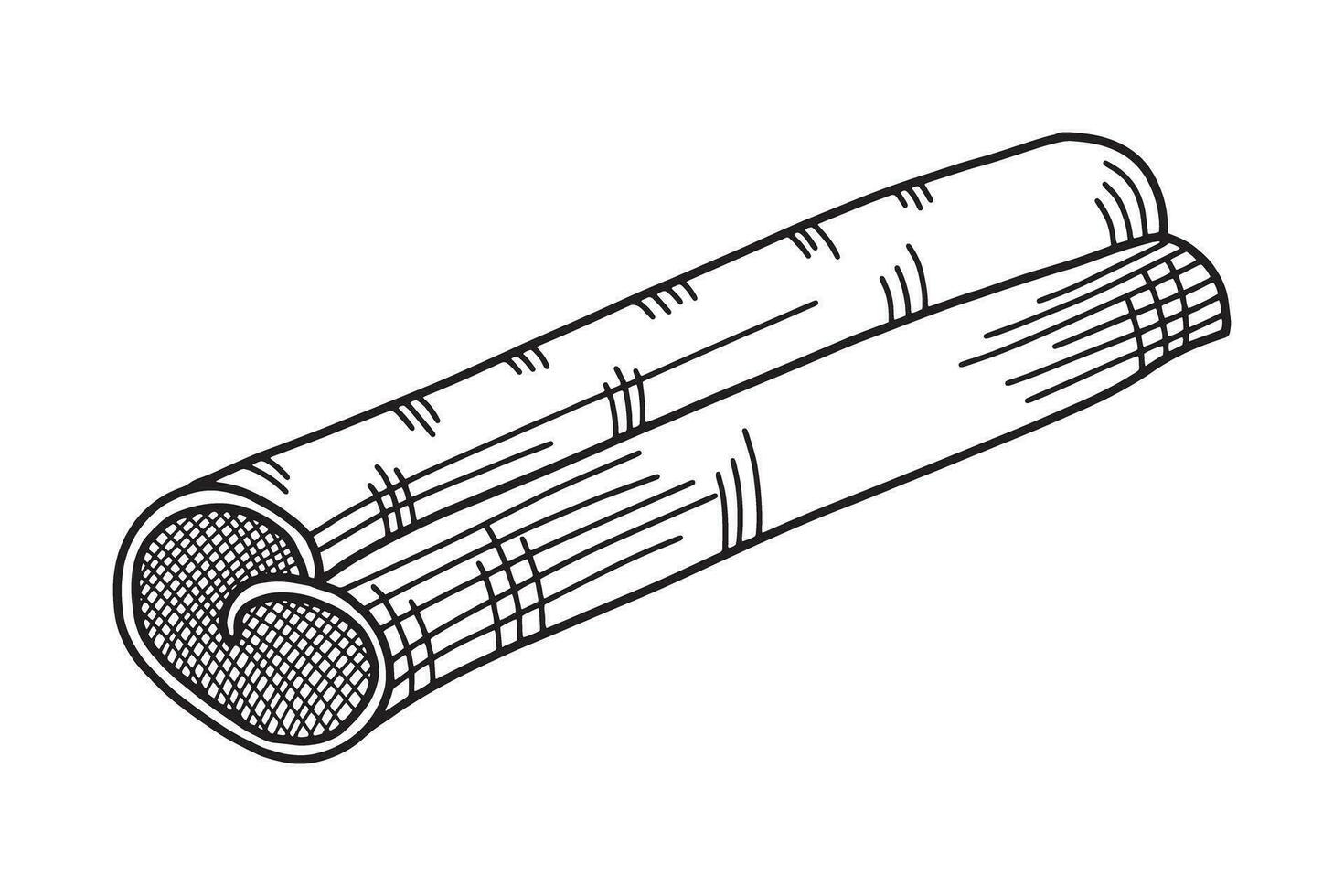 Zimt Stock Hand gezeichnet Illustration. Kochen und Aromatherapie Zutat. Vektor Illustration isoliert auf Weiß Hintergrund