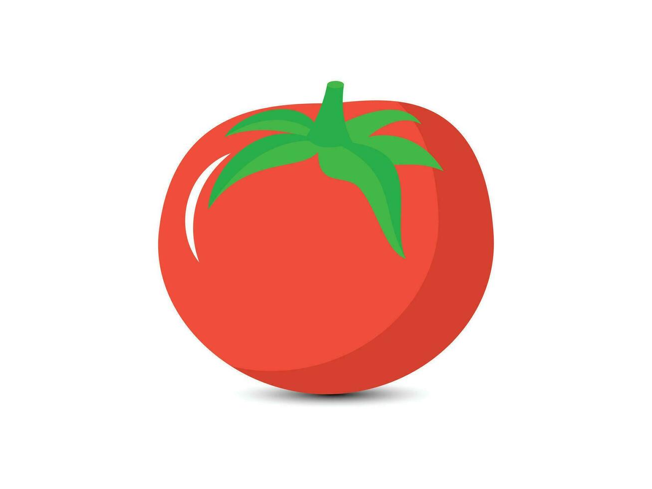 röd tomat vegetabiliska mat vektor illustration