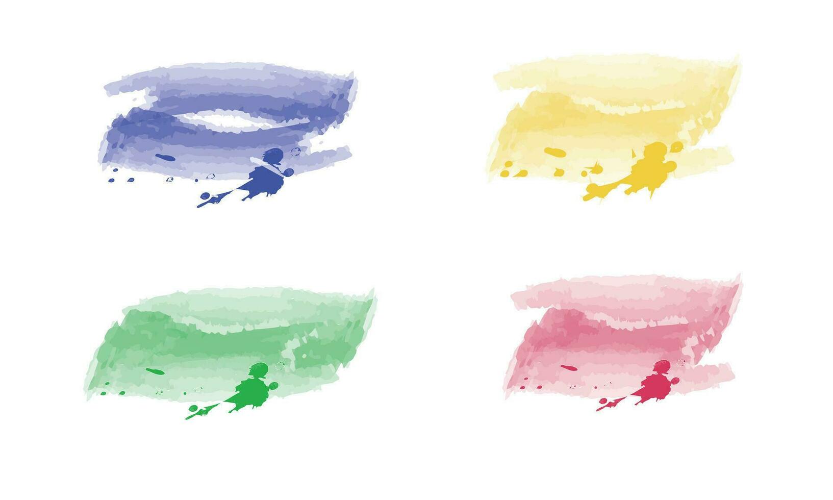 regnbåge måla stänk bakgrund. färgrik explosion av holi måla. färgrik vattenfärg stänk. ljus vattenfärg vektor fläckar. vattenfärg borsta stroke abstrakt.