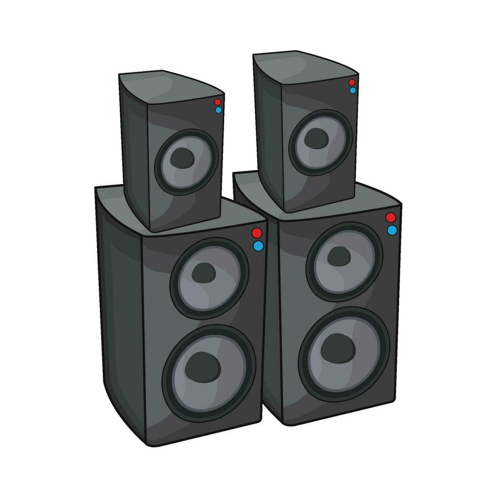 Abbildung des Soundsystems vektor