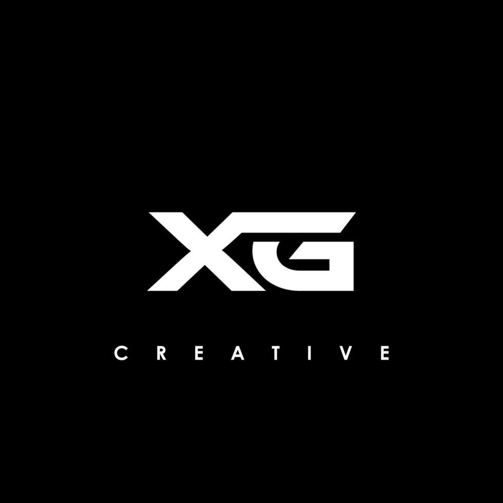 xg Brief Initiale Logo Design Vorlage Vektor Illustration