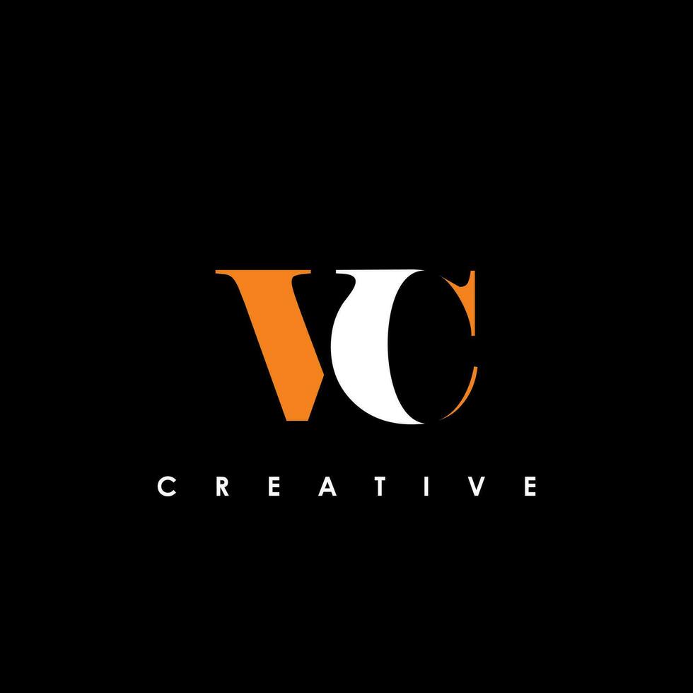 vc Brief Initiale Logo Design Vorlage Vektor Illustration