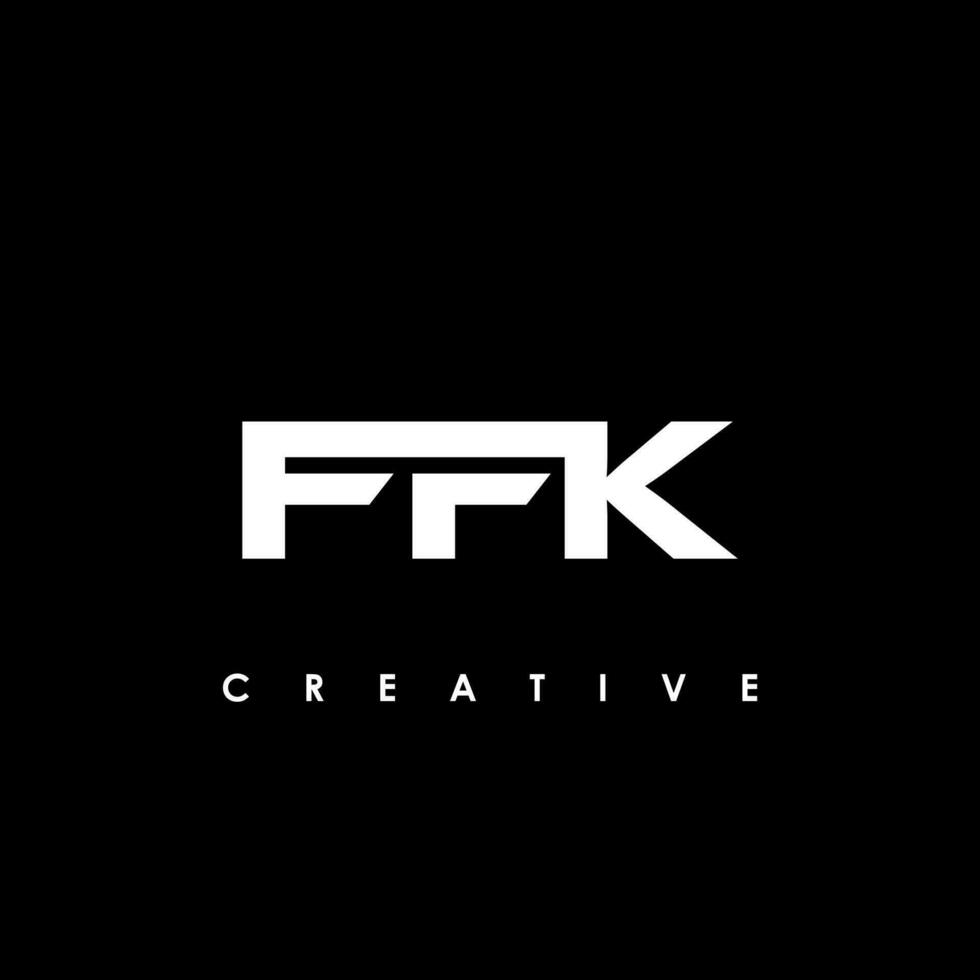 ffk Brief Initiale Logo Design Vorlage Vektor Illustration