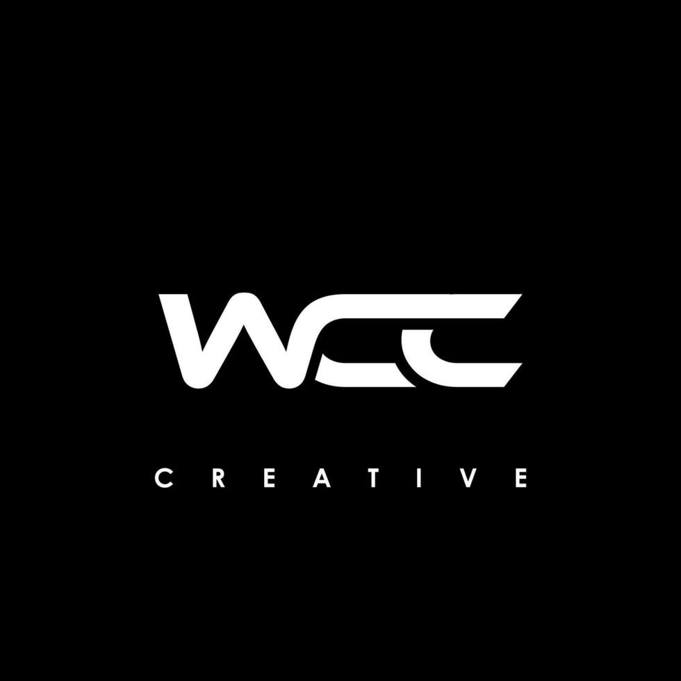 wcc Brief Initiale Logo Design Vorlage Vektor Illustration