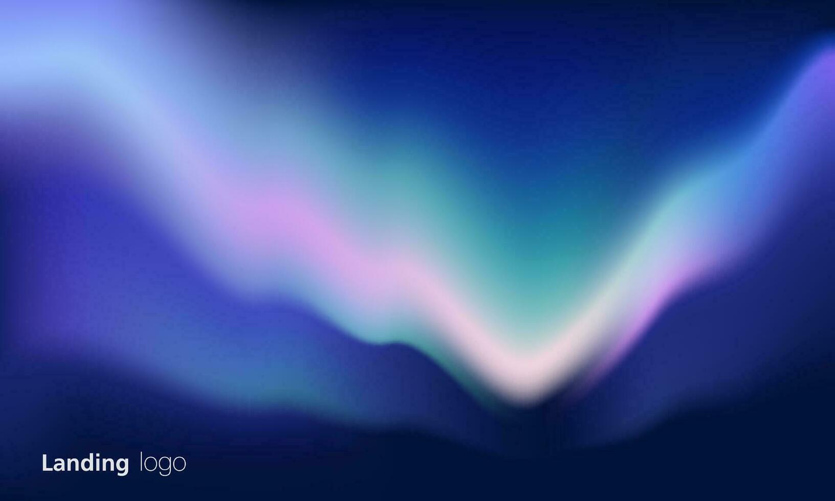 Gradient abstrakt Hintergründe von Nord Beleuchtung. Aurora Borealis Himmel. Sanft zärtlich lila, Grün, Rosa, Gelb und Blau Farbverläufe zum Anwendung, Netz Design, Webseiten, Banner, Gruß Karten. Vektor Design.