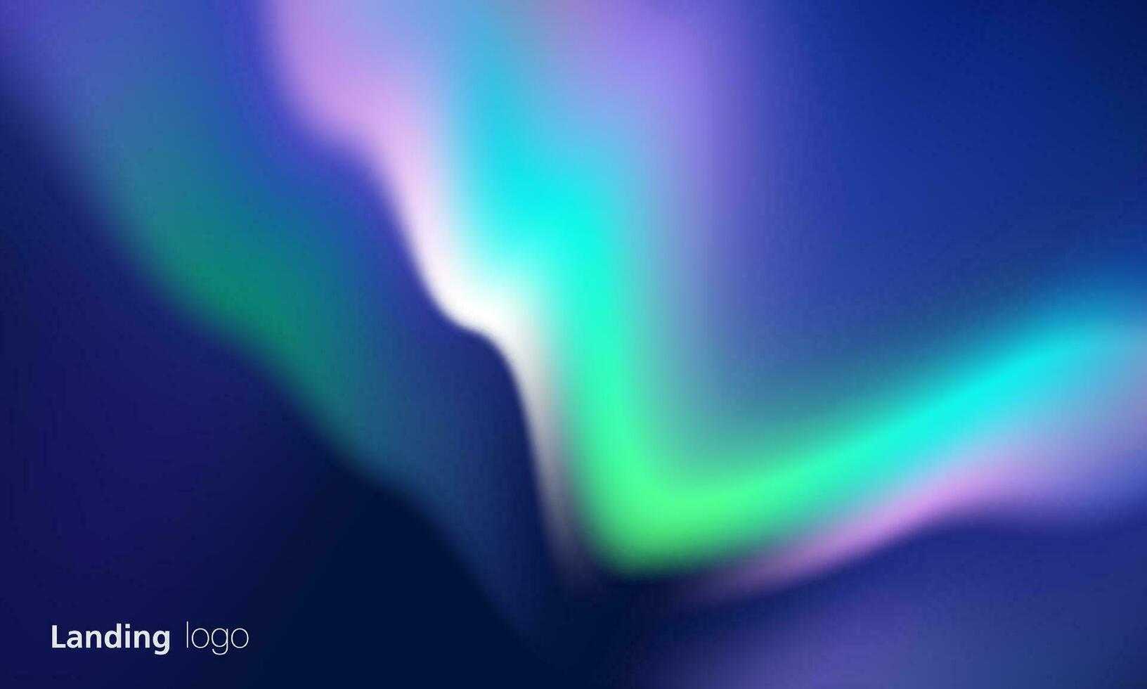 Gradient abstrakt Hintergründe von Nord Beleuchtung. Aurora Borealis Himmel. Sanft zärtlich lila, Grün, Rosa, Gelb und Blau Farbverläufe zum Anwendung, Netz Design, Webseiten, Banner, Gruß Karten. Vektor Design.