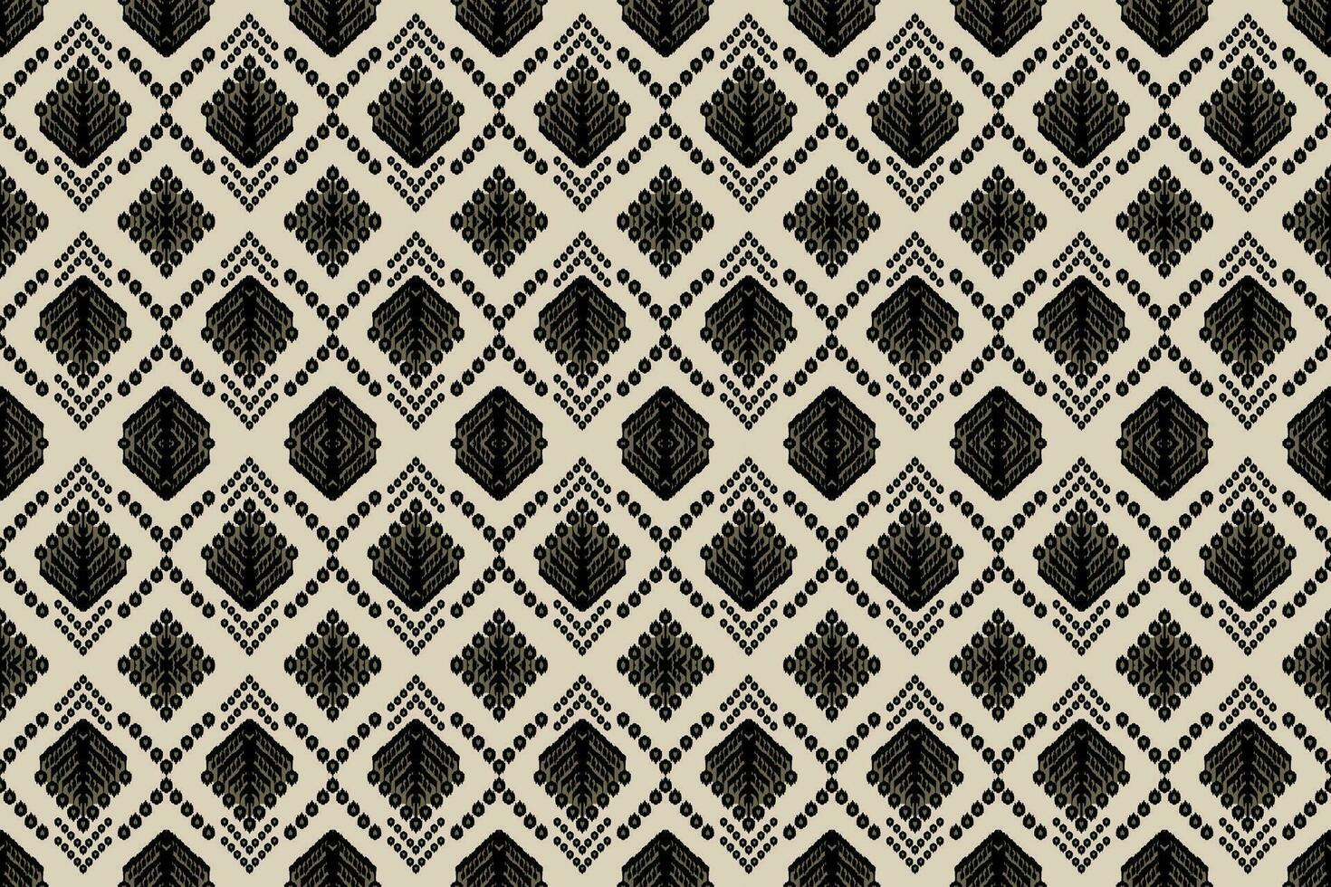 Ikat Stammes- indisch nahtlos Muster. ethnisch aztekisch Stoff Teppich Mandala Ornament einheimisch Boho Chevron textil.geometrisch afrikanisch amerikanisch orientalisch traditionell Vektor Illustrationen. Stickerei Stil