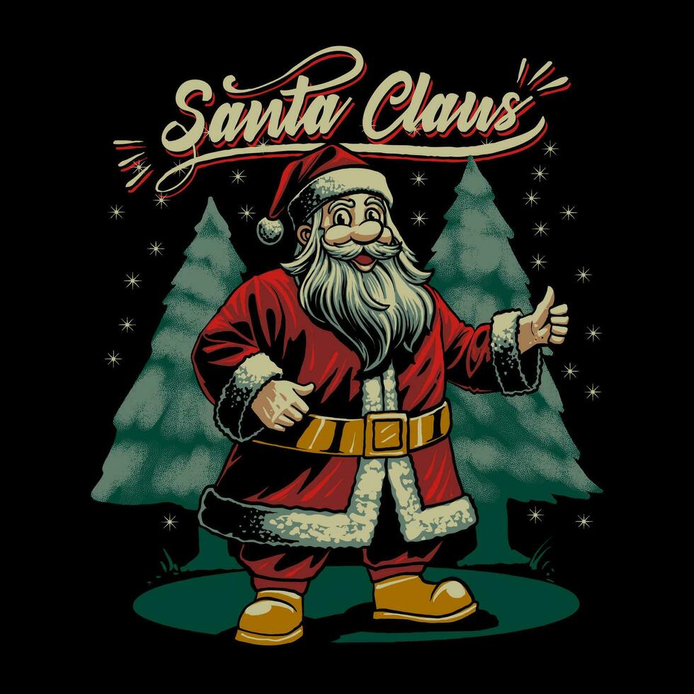 Lycklig santa claus illustration vektor