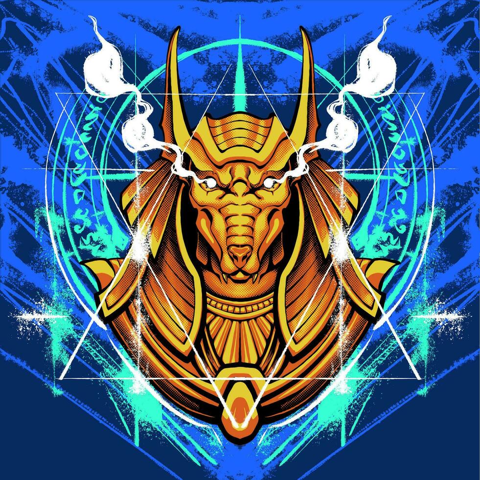 de egypten anubis illustration vektor