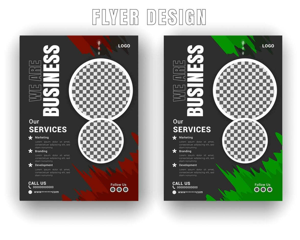 Digital Geschäft Flyer und Innovation Lösung mit Gradient Farbe gestalten oder Weiß Hintergrund rollen oben Design Vorlage vektor
