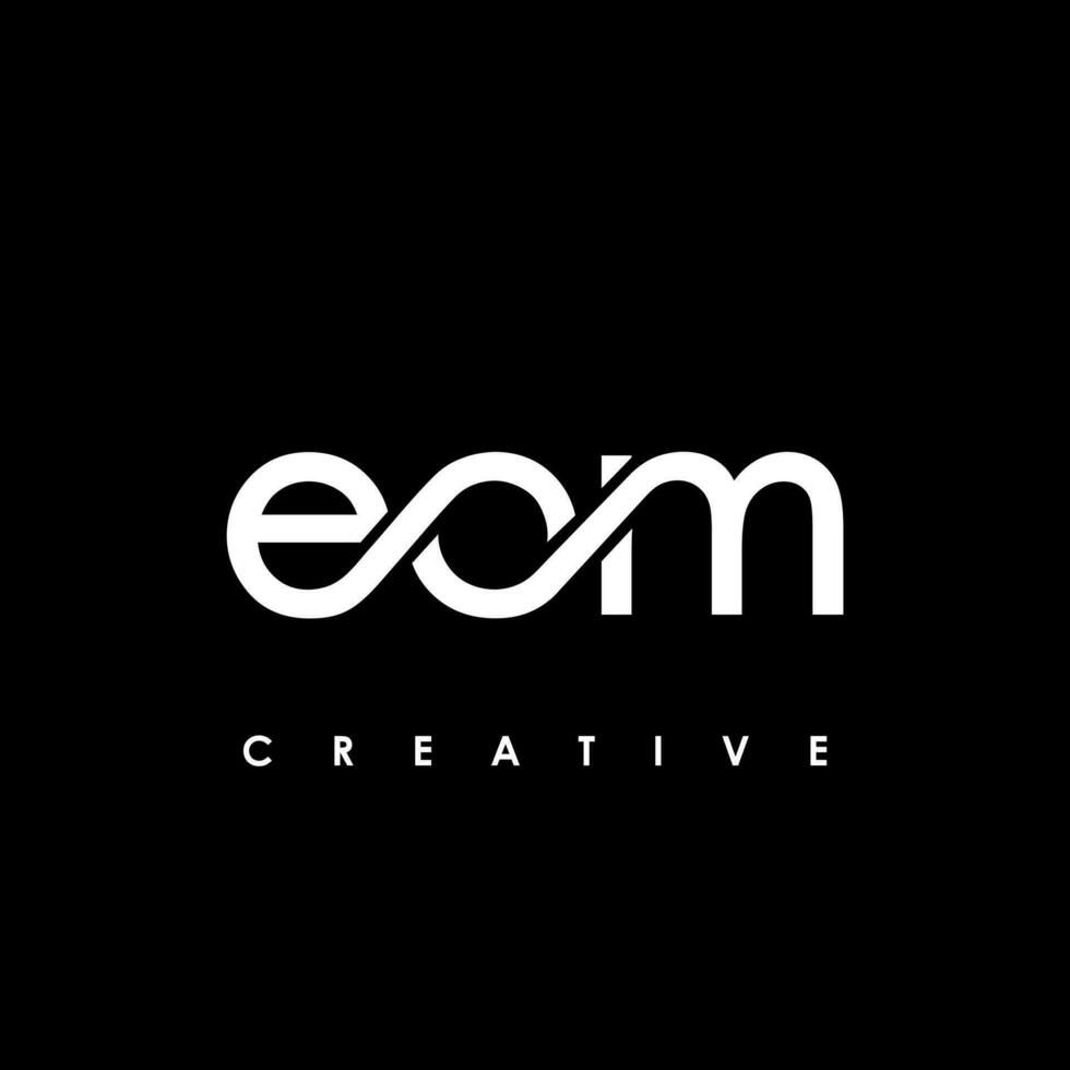 eom brev första logotyp design mall vektor illustration