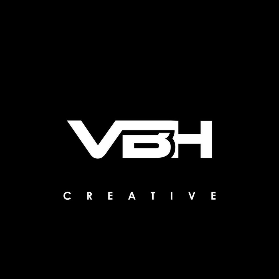 vbh Brief Initiale Logo Design Vorlage Vektor Illustration