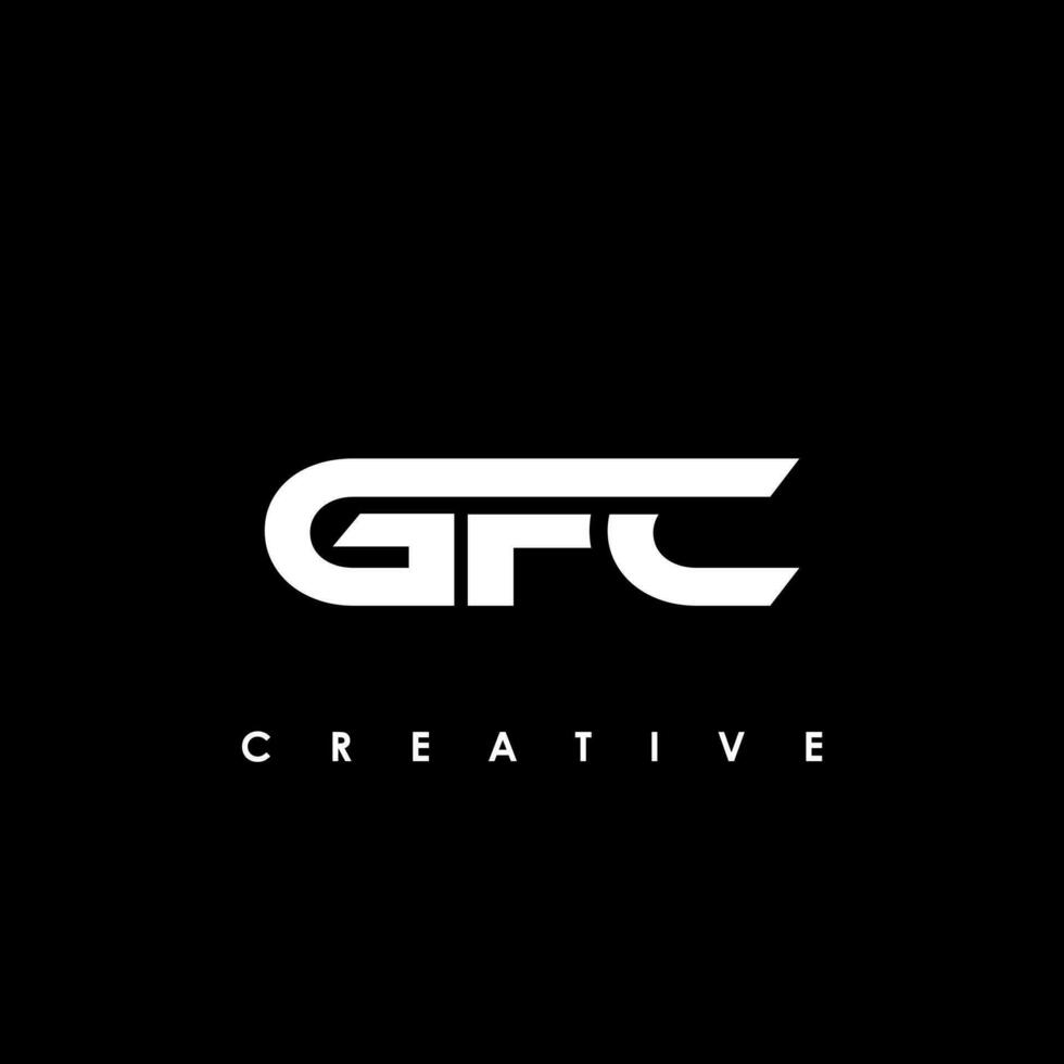 gfc brev första logotyp design mall vektor illustration