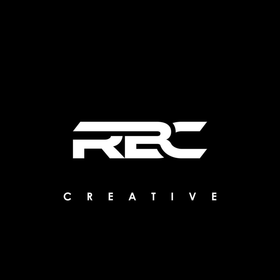 rbc brev första logotyp design mall vektor illustration