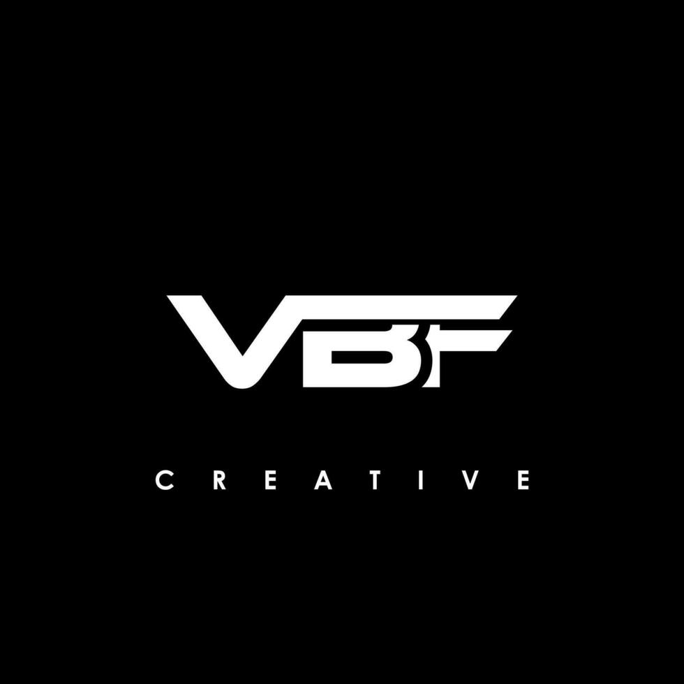 vbf Brief Initiale Logo Design Vorlage Vektor Illustration