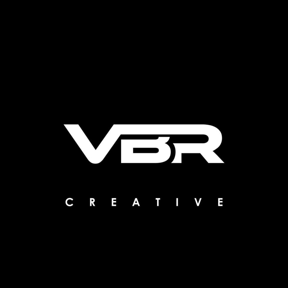 vbr Brief Initiale Logo Design Vorlage Vektor Illustration