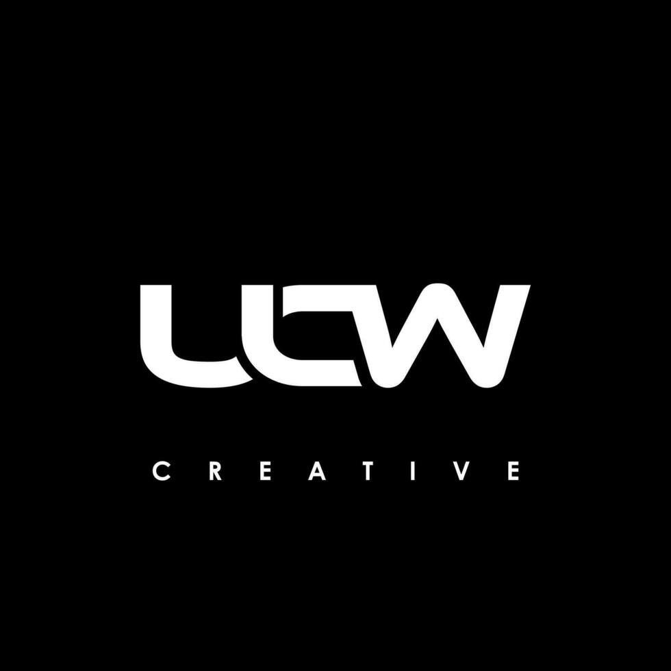 ucw Brief Initiale Logo Design Vorlage Vektor Illustration