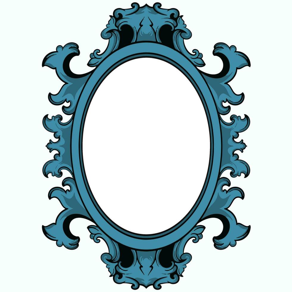 Jahrgang Rahmen Ornament Kreis Design Vektor Format