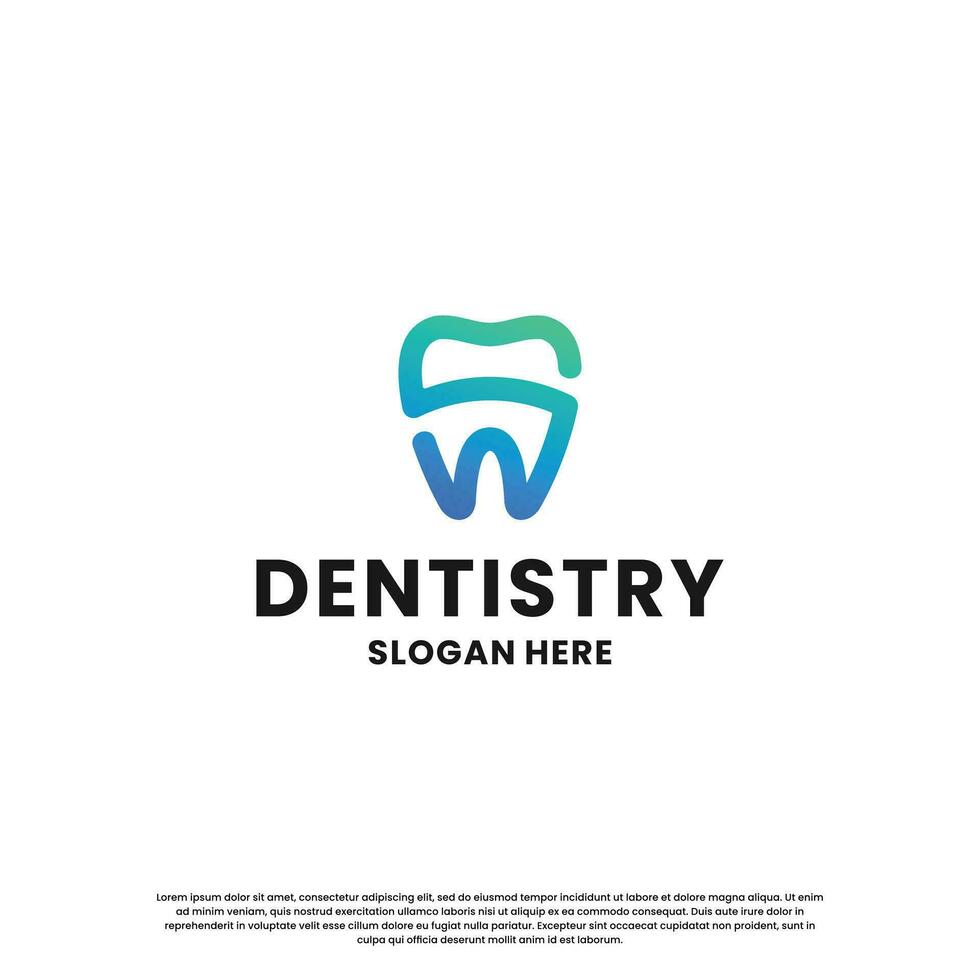 Dental mit Brief s Logo Design Kombination. modern Dental Gesundheit Logo zum Zahnheilkunde Geschäft vektor