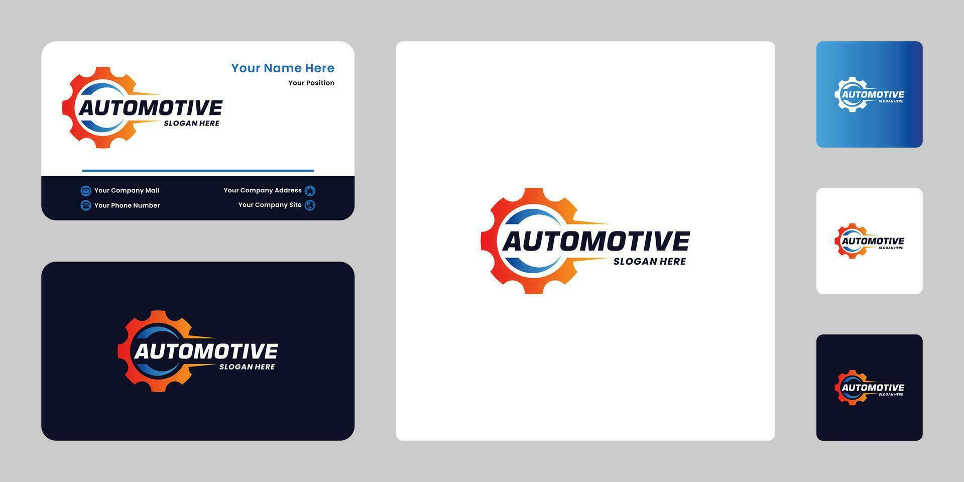 Automobil Logo Design. modern Auto Auto Service, Reparatur, Änderung Logo Vektor