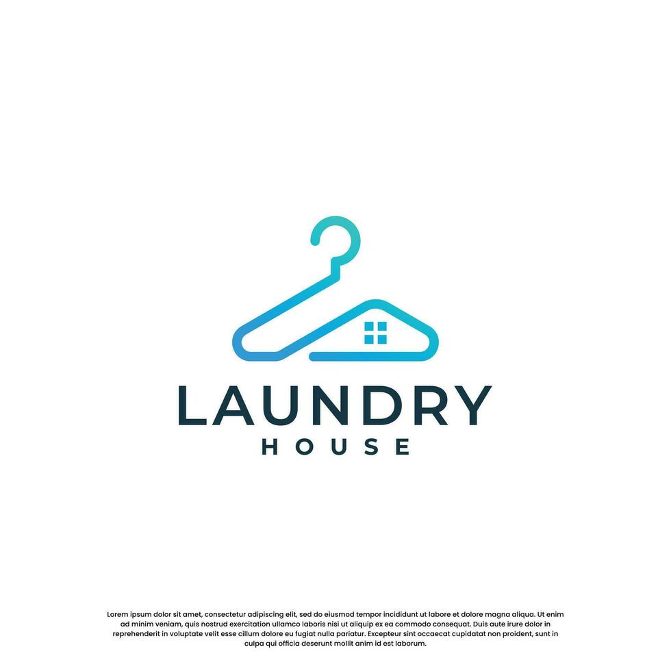 sauber Wäsche Logo Design Konzept mit kreativ Kombination vektor