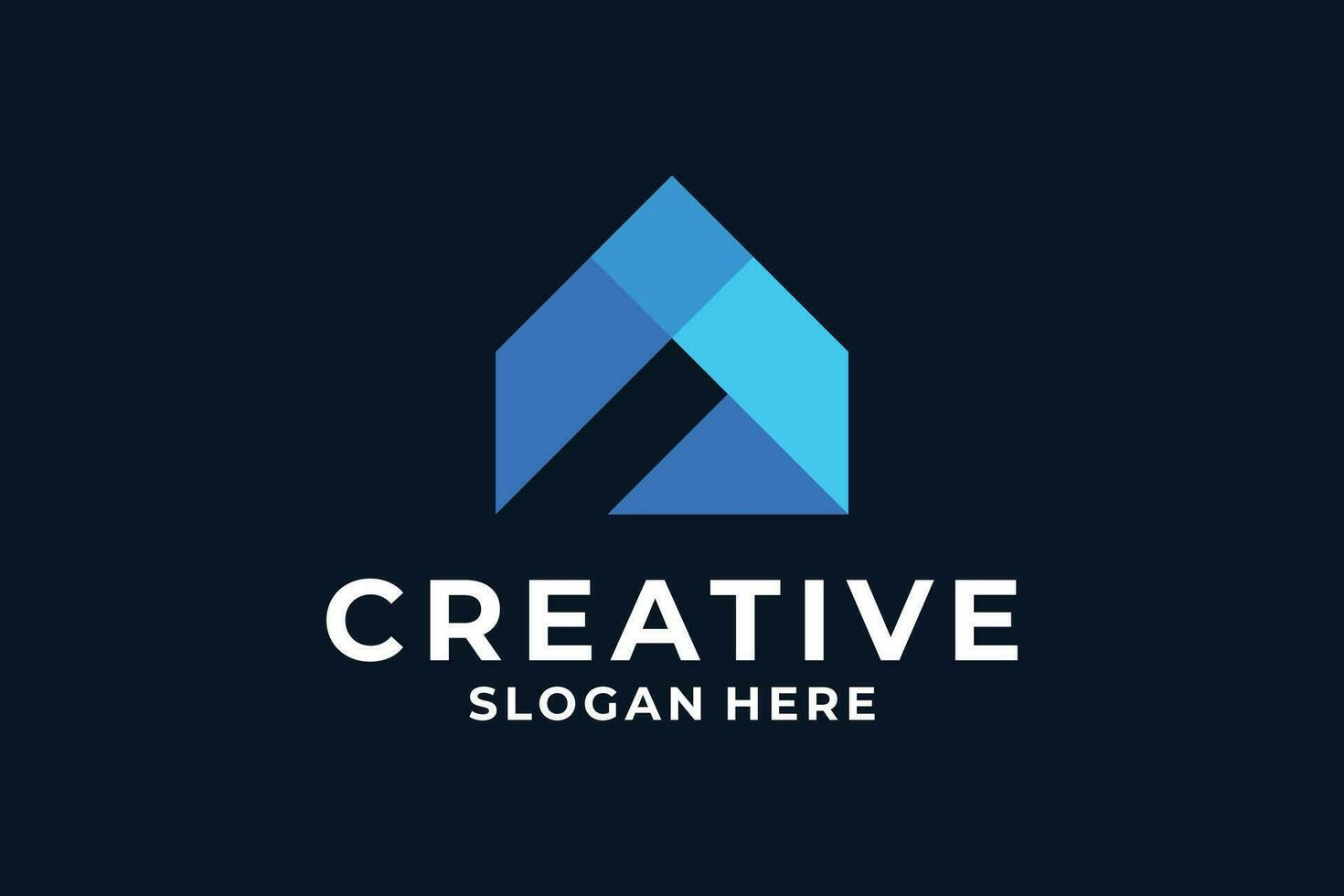 kreativ brev en logotyp design. abstrakt brev en kombinera med pil. vektor