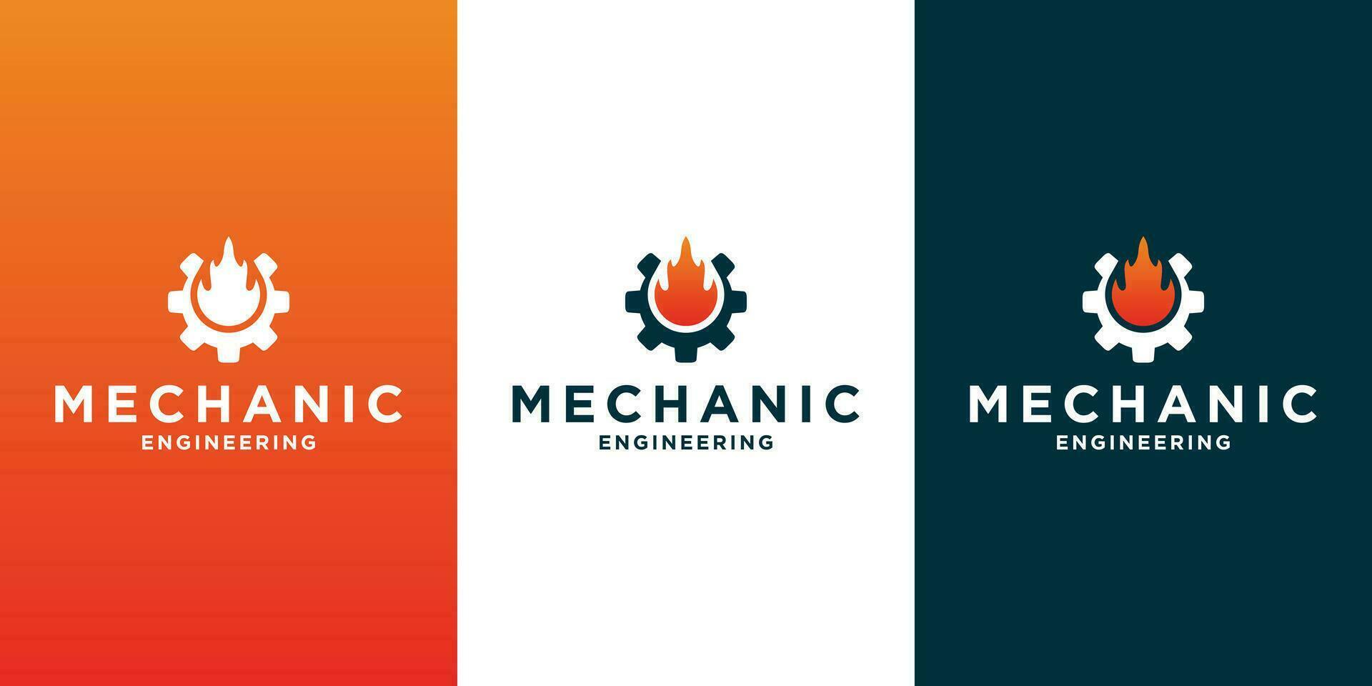 kreativ mekanisk logotyp design mall för din företag mekanisk och verkstad vektor