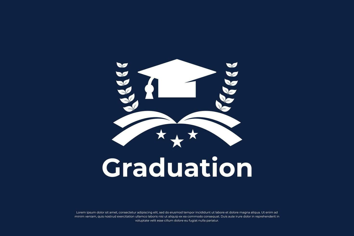 kreativ Bildung Logo Design zum Universität, Hochschule und Abschluss. vektor
