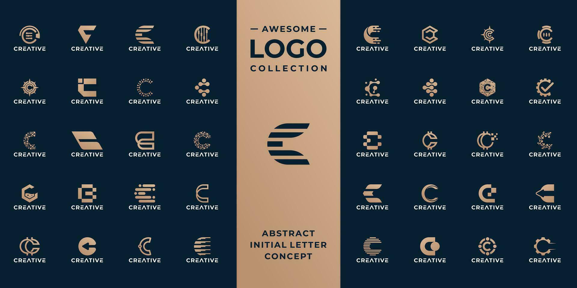 Sammlung von Initiale Brief c Logo Design Vorlage. vektor