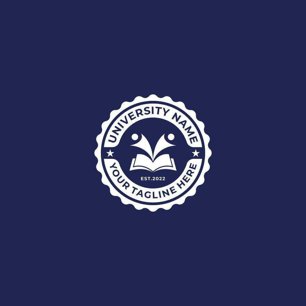 Schule Emblem Logo Design Inspiration vektor