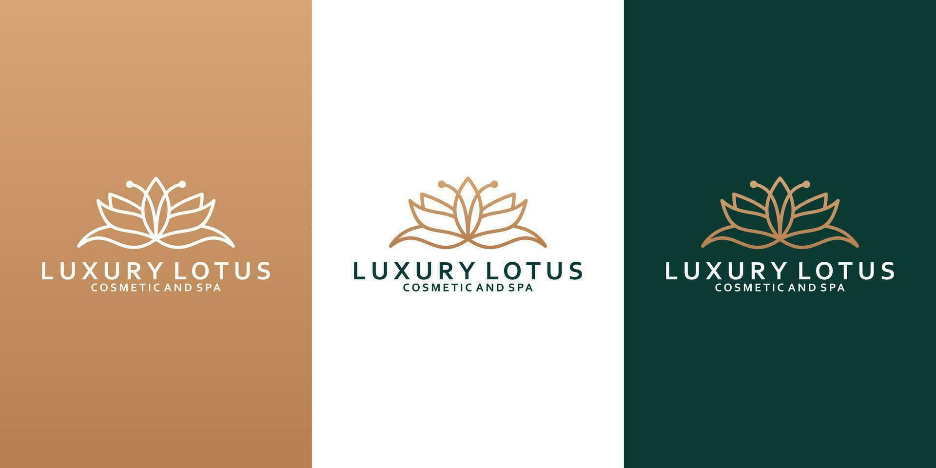 elegans lotus logotyp design för din spa, yoga, tillflykt, salong vektor