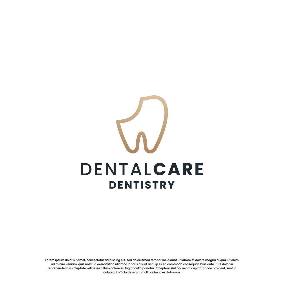 Dental Gesundheit Logo Design. Zahnarzt, Zahnheilkunde Logo Vorlage. vektor