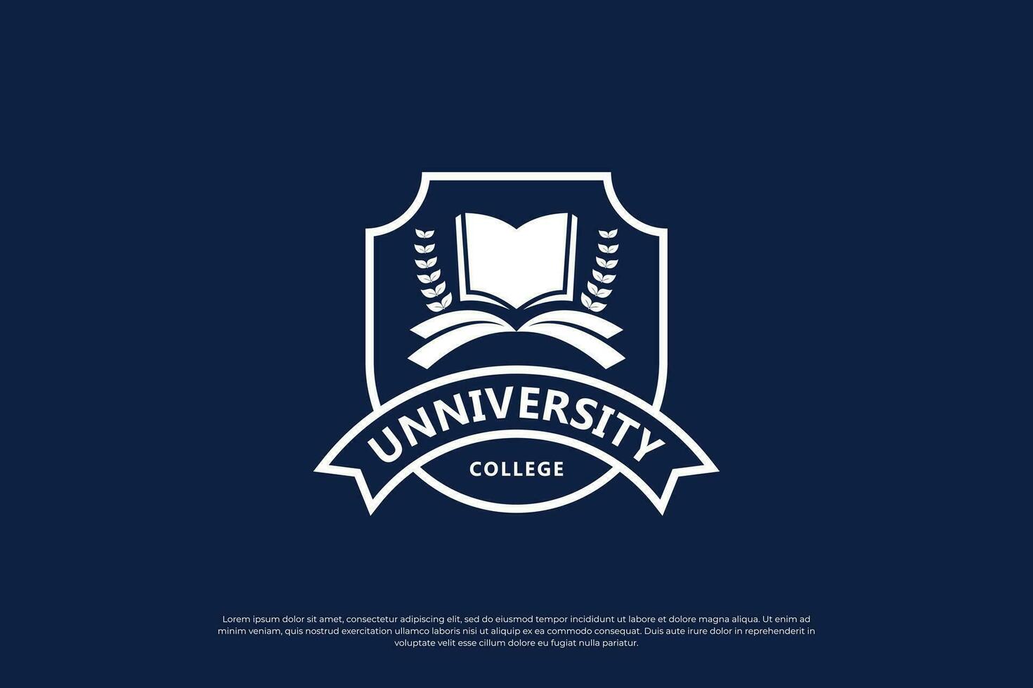 Universität, Hochschule, Absolvent, Campus Logo Design Inspiration. Vorlage Design Emblem zum Schule. vektor