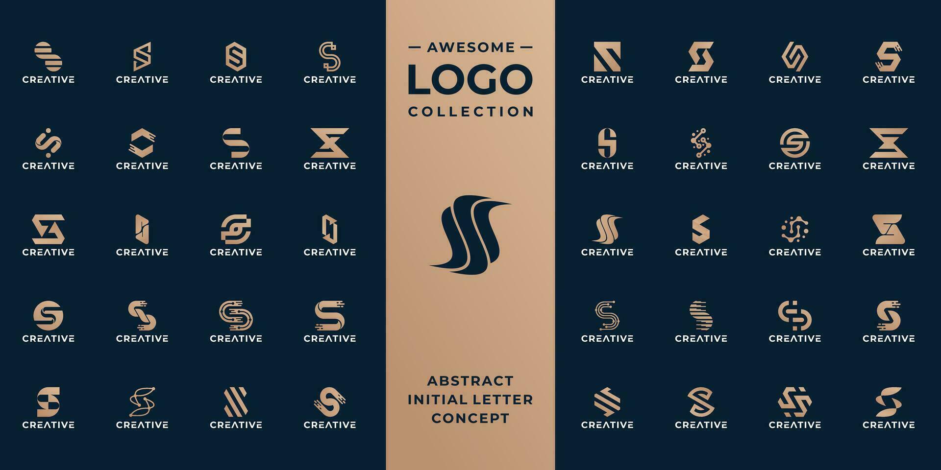 Sammlung von Initiale Brief s Logo Design Vorlage. vektor