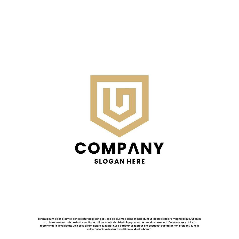kreativ brev g kombinera med skydda logotyp design monogram för din företag identitet vektor