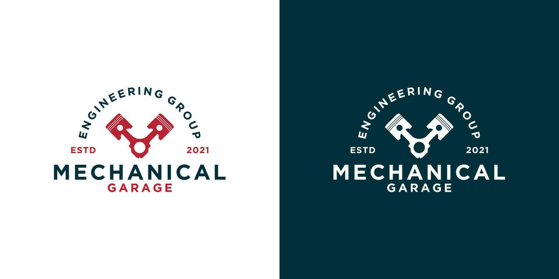 kreativ Jahrgang Mechaniker Garage Werkstatt Logo Design zum Ihre Geschäft vektor