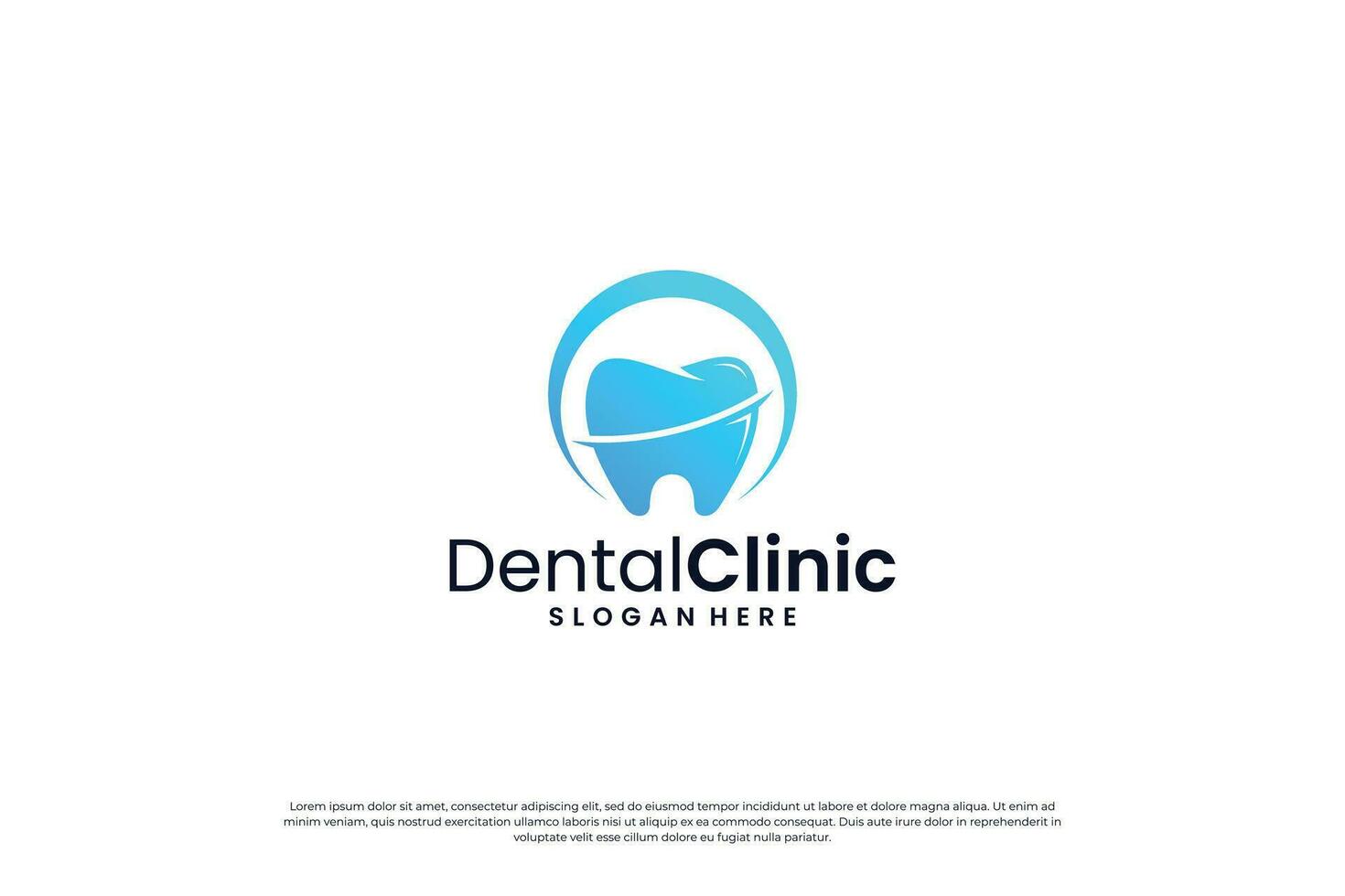 Dental Gesundheit Logo Design, Zahnarzt, Dental Klinik, Dental Behandlung Logo Konzept. vektor