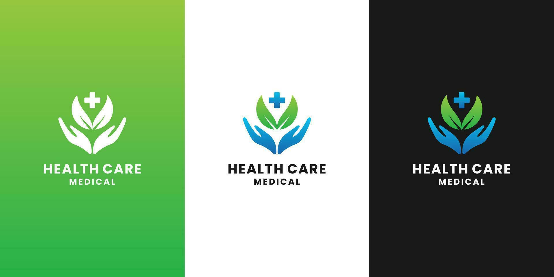 medizinisch Gesundheit Pflege Logo Design Vektor. vektor