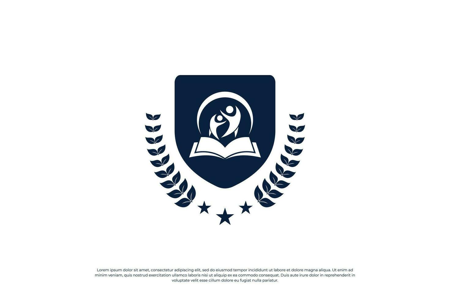 Universität Emblem Logo Design Inspiration. vektor